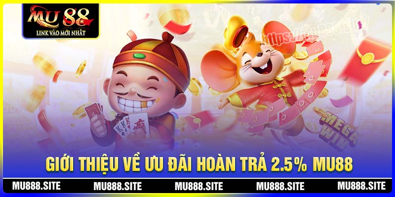 Giới thiệu về ưu đãi hoàn trả 2.5% tại MU88